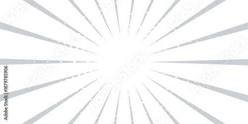 Ray sun light. Sunburst background. Radial circle line. Pattern starburst. Comic beam lines. Sun effect rays. Abstract firework. Concentration stripe. Cartoons lightning style. Vector illustration