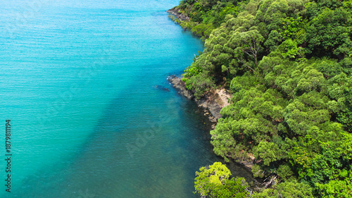 Aerial view of Cap tribulation, Queensland, Australia