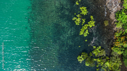 Aerial view of Cap tribulation, Queensland, Australia