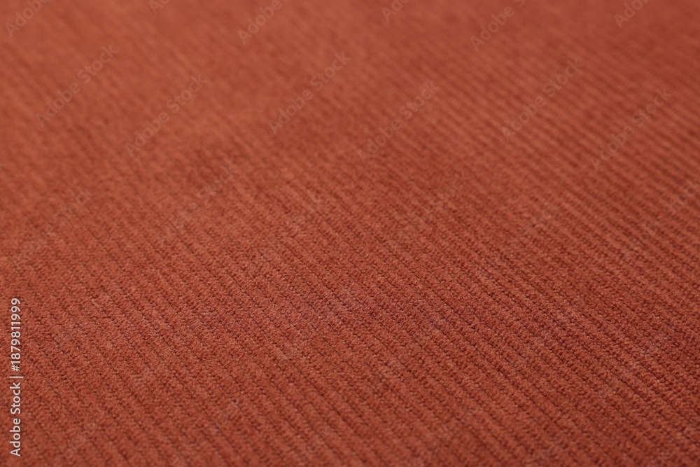 Fototapeta premium Texture of brown fabric as background, closeup