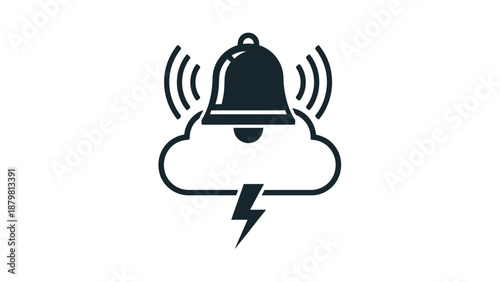 Alarm bell ringing on a cloud.