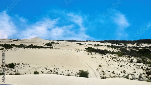 Golden sand dunes on Kangaroo Island, South Australia