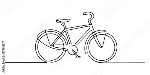 A continuous line drawing of a baby or toddler safely secured in a car seat Vector, illustration