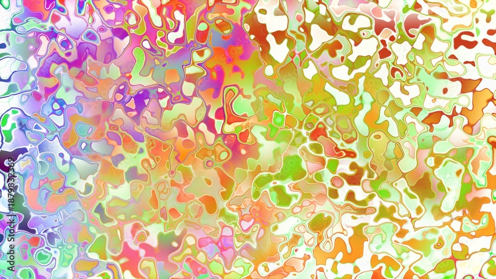 Fototapeta premium Abstract organic liquid texture with flowing amorphous shapes and expressive digital surface