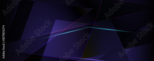 blue abstract ,background polygon elegant background and banner business product present. vector Eps 10