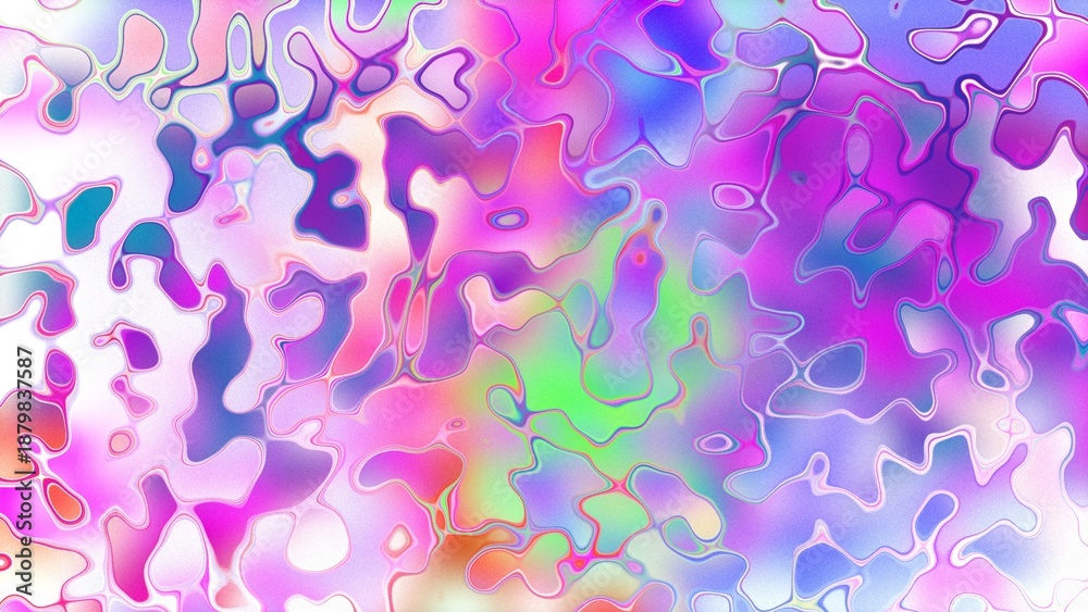 Fototapeta premium Abstract organic liquid texture with flowing amorphous shapes and expressive digital surface