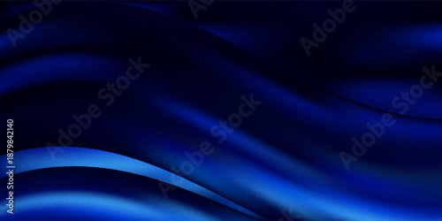 Bright blue abstract gradient with coarse grain texture, aesthetic horizontal design for background elements. Vector ilustration