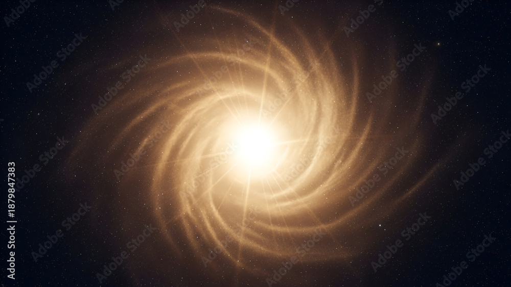 Fototapeta premium Abstract Galaxy Swirl: Cosmic Energy Background