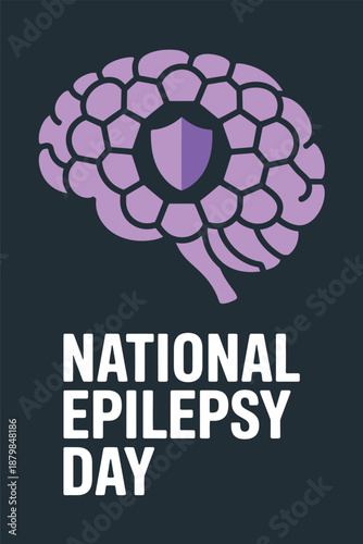 National Epilepsy Day Brain Protection Awareness Illustration