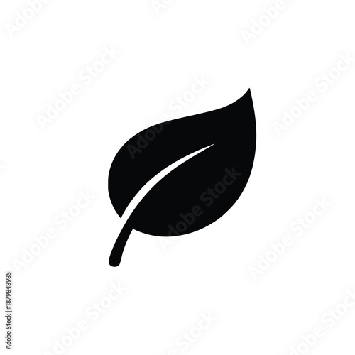Green Leaf Ecology Nature Element Vector Icon. eps