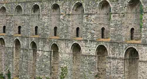 Photography Located in Istanbul, Turkey, the Egri Aqueduct was built by Mimar Sinan in the 16th century