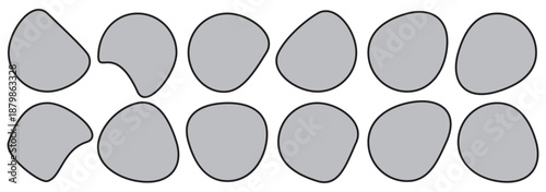 Organic liquid blob shape. Speech bubble blob shape, eps 10.