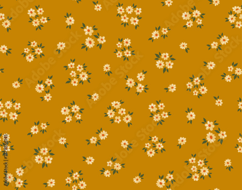 Flower Collection - Petite Florals - Golden Mustard