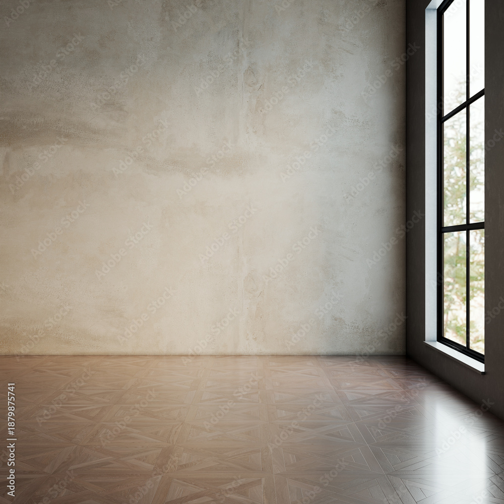 Obraz premium Large luxury modern bright interiors Living room mockup illustration 3D rendering image