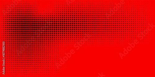 Dark red retro comic pop art background with dots, cartoon halftone background vector illustration eps10