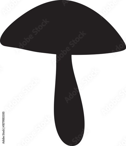  Wild Mushroom Silhouette Vector Illustration