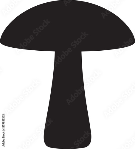  Wild Mushroom Silhouette Vector Illustration