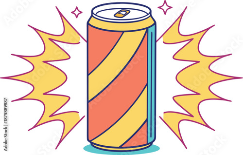 Energy Drink Refreshing Beverage Illustration. Energy Drink Sports and Fitness Concept. Energy Drink Healthy Performance Drink. Energy Drink Caffeine Boost Beverage. Energy Drink Active Lifestyle