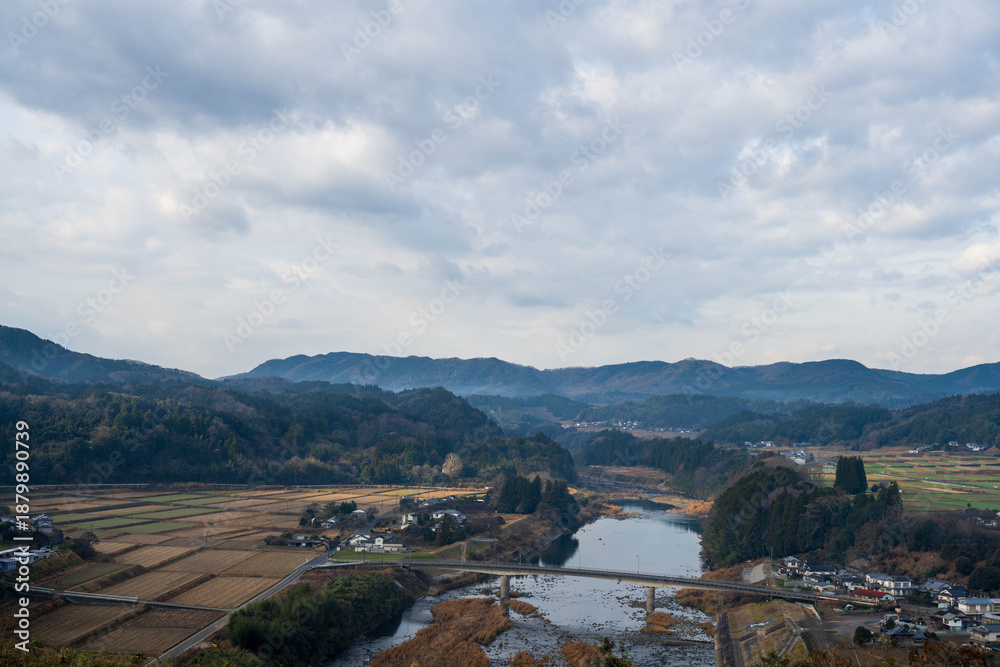 Naklejka premium 道の駅みえから見た風景