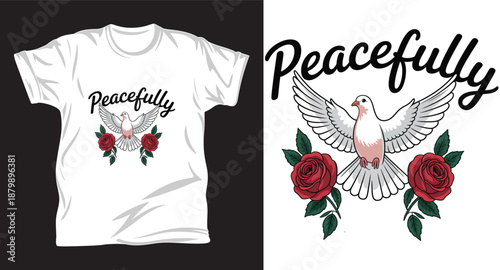 Pigeon graphic vector t shirt design print.