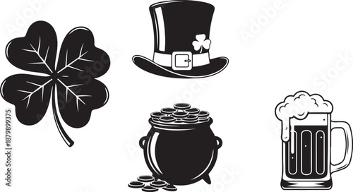 St Patricks Day Symbols Collection