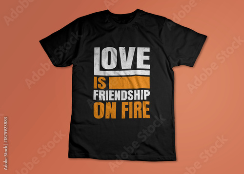 Canvastavla Love is friendship on fire