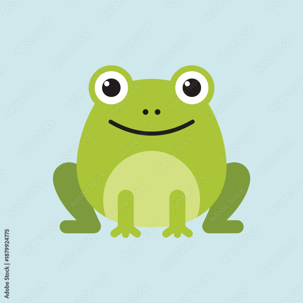 Obraz premium Happy Cartoon Frog