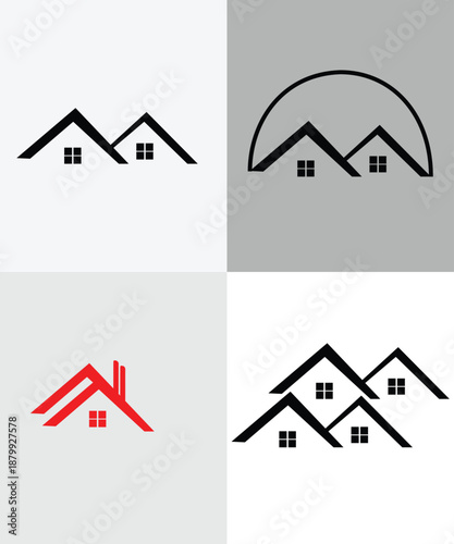 real estate icons logo