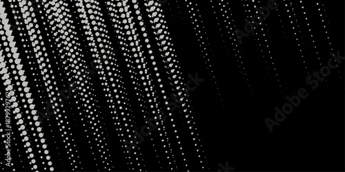 Basic halftone dots effect in black and white color. Halftone effect. Dot halftone. Hacked code. Scale size different hole space, modern background for posters, websites, web pages, business cards .