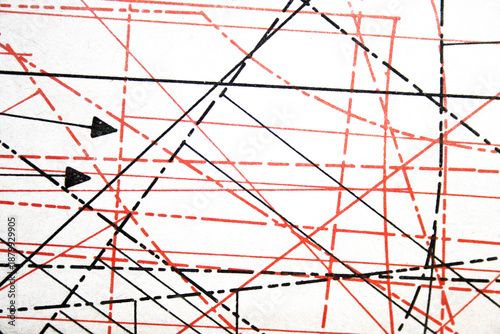 Tailor's cutting plan for various sewing and fashion design projects