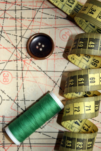 Tailor's cutting plan for various sewing and fashion design projects