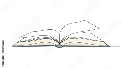 Book Icon Isolated on White Background for Education and Knowledge