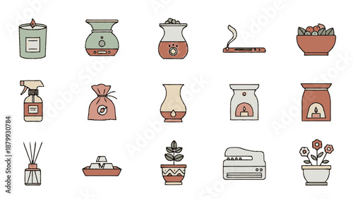 Collection of Home Fragrance and Air Freshener Products.