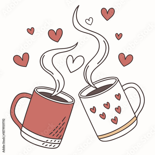 Two Holiday Stockings Vector Graphic for Christmas Design