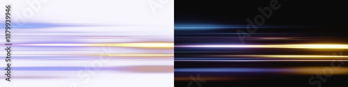 Obraz na plátně Vector abstract background with neon rays in PNG format