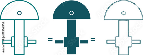 Abstract industrial technical machine part component engine element mechanical structure