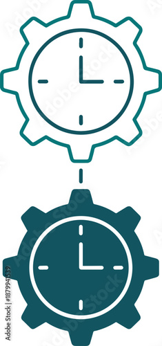 Clockwork mechanism and cogwheel for time management and industry