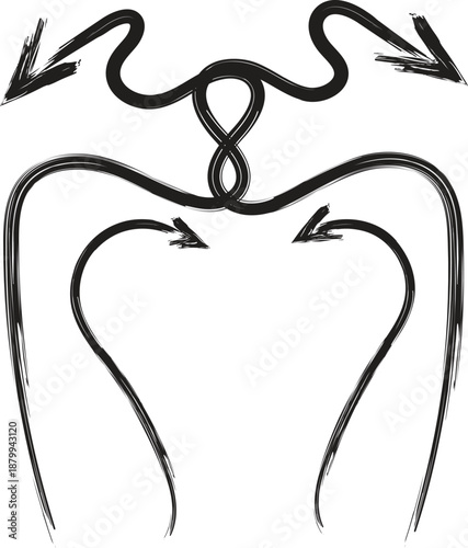 Anatomical illustration of blood flow through a tooth