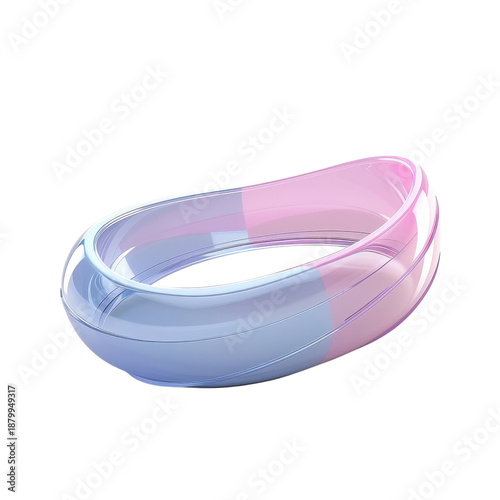 Colorful transparent object ready for diverse uses