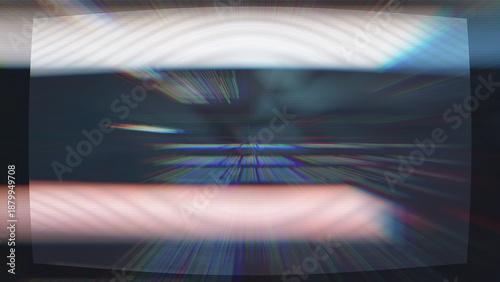 Glitch background with CRT monitor distortion and analog static noise, perfect for retro tech aesthetics, vaporwave designs and video overlay transitions