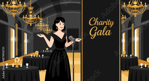 Woman Speaking at Charity Gala Event 1.