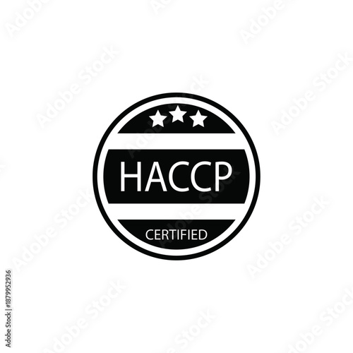 HACCP certified logo for food safety and quality control