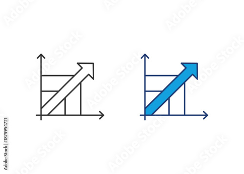 Scalability Icon Set Multiple Style Collection