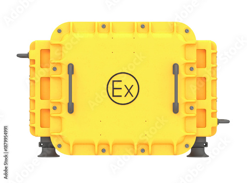 Explosion-Proof Terminal Box (Ex Junction Box) – Industrial Electrical Enclosure for Hazardous Areas, 3D Render