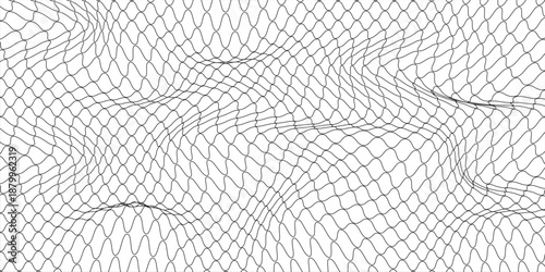 Mesh texture for fishing nets. Seamless pattern for sportswear or soccer goal, volleyball net, basketball hoop, hockey, athletics. Abstract net background for sports vector illustration