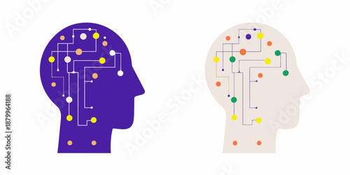 Digital minds representing artificial intelligence and the complexities of human thought