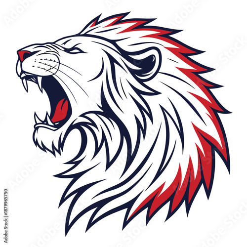 Wallpaper Mural Majestic Lion Face Icon Vector Graphic Design for Logos Torontodigital.ca