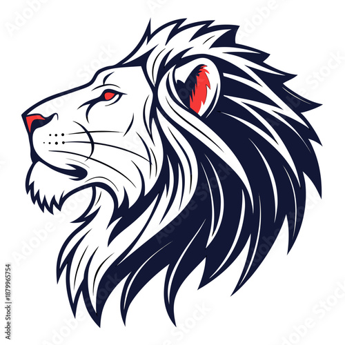 Wallpaper Mural Stylized Lion Head Face Icon Vector Illustration for Branding Torontodigital.ca