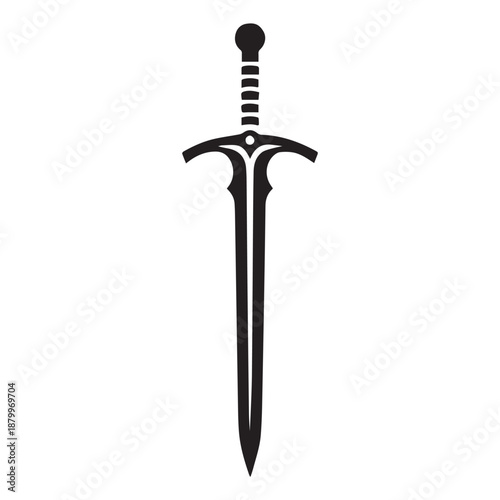 sword isolated on white background 