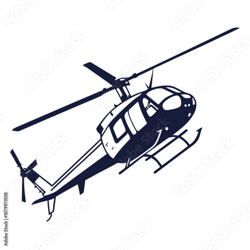 Helicopter silhouette